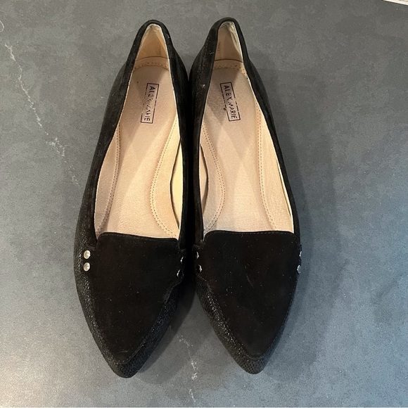 Alex Marie sz 6 Ryann black leather pointy toe ballet flats - Picture 7 of 15